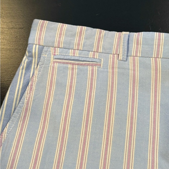 American Living Pastel Color Block Pinstriped 11” Oxford Colorful Mens Shorts 38 - Picture 6 of 12